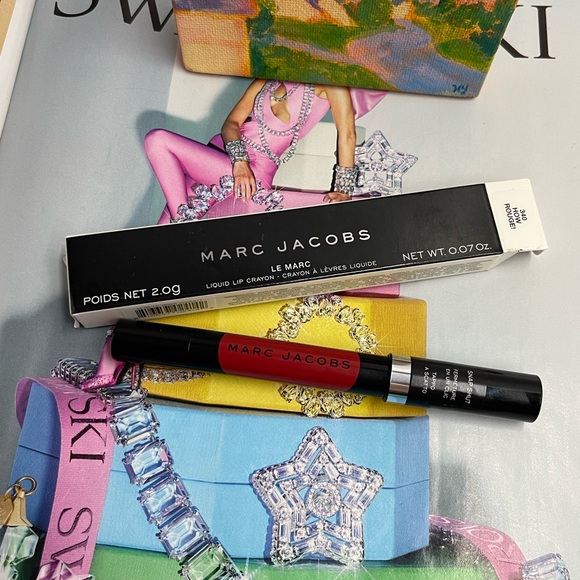 Nib Marc Jacobs Le Marc Liquid Lip Crayon in How Rouge! (340)